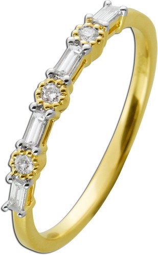Brillant ring gelbgold 585 14k - ring,