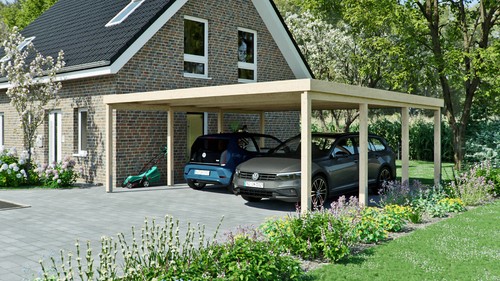 Carport 6x6 doppelcarport - carport,
