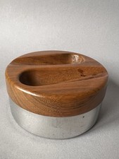 Erhard & Söhne Pfeifen-Aschenbecher, Holz/Metall  70er Jahre