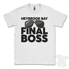 HEYBROOK BAY FINAL BOSS T-SHIRT lustiges Weihnachtsgeschenk Devon Wembury South Hams