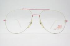Vintage Brille Nouvelle Ligne NL 192 Weiß Pink Oval Brillengestell eyeglasses