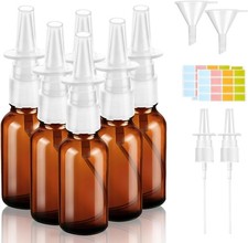 ZOCONE 6 Stück Nasenspray Flasche Leer 20Ml Zerstäuber Sprühflasche Nase Mit Spr