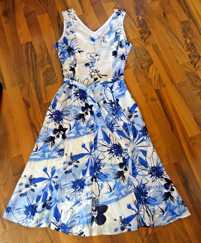 Blau weißes bonita sommer - /,