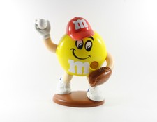 M & M´s Smarties Spender == Baseball gelb rot Werbefigur Sport Reklame Figur