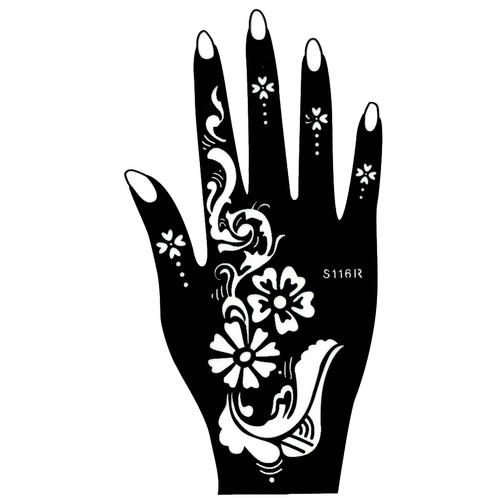 Henna tattoo schablone - schablone, hand
