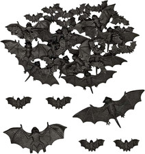 60 Stück Halloween Fledermaus
