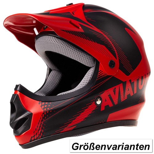 Motorradhelm matt kinder 3 - ab,