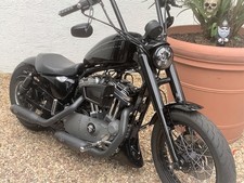 BATRIDE Gabelcover Harley Davidson Sportster 883 (39mm Standrohr): Schwarz Glanz