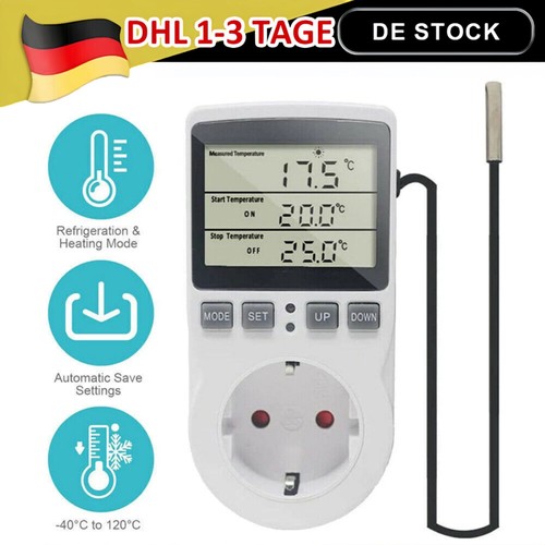 Digitaler steckdosenthermostat - digitaler,