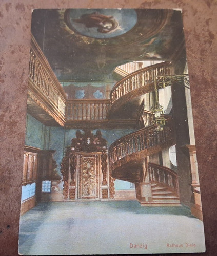 Danzig rathaus diele - ak,