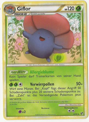 Pokemon karte giflor 90 - karte,