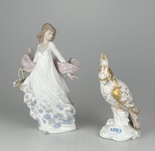 DM. 5814 Lladro Porzellanmanufaktur Figuren Frühlingspracht und Kakadu