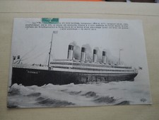 Alte französische Postkarte 1912 RMS Titanic White Star Line