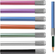 Metall Bleistiftverlängerung 7 Stück Doppelendig Stifthalter Malatelier Schule