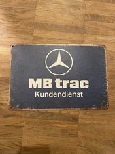 Blechschild MB Trac Werkstatt