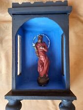Maria Immaculata barock 17 cm, Schrein 30x18x12 cm, Heiligenfigur
