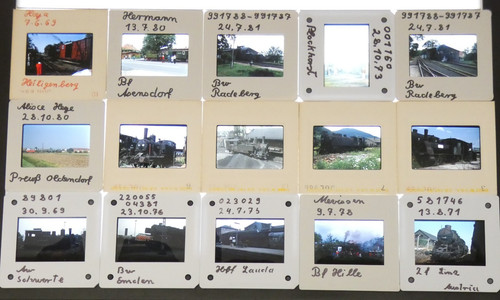 Slides various steam - of,