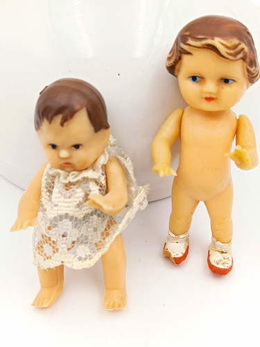 Alte gummipuppen 8 cm - alte,