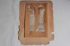 Fashion stencil print, dress