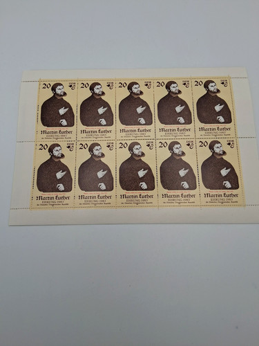 Ddr kleinbogen martin luther - kleinbogen,