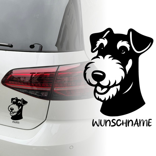 Auto aufkleber airedale - auto,