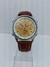 ⭐ Vintage Seiko Chronograph Quartz Armbanduhr 7A28-7020 James Bond ⭐ White Dial.