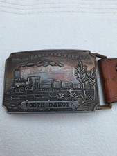 Gürtelschnalle, Metall, Original, WELLS FARGO, Sammlerstück