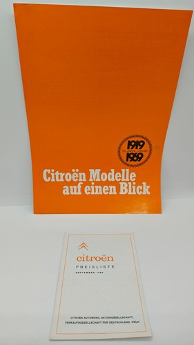 Citroen broschuren 1969