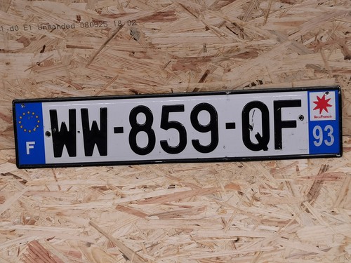 Nummernschild frankreich eu - frankreich, in