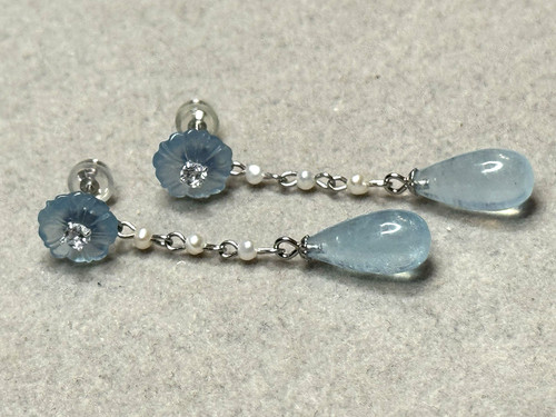 Schöne ohrringe aquamarin - schöne,