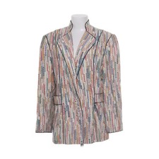 Helene Straßer, Blazer, Größe: 44, Mehrfarbig, Baumwolle/Leinen/Viskose -mTa