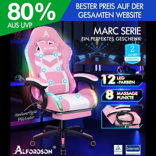 Alfordson gaming stuhl - alfordson, mit