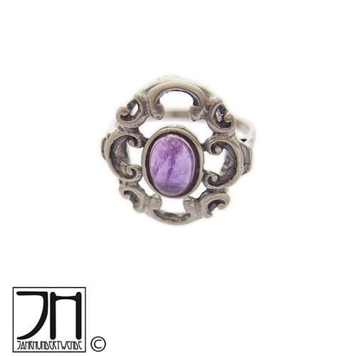 Vintage silber fingerring - silber,