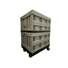 Faltbox Aufsatzrahmen Transportroller Lagerbox Eurobox Rollbrett 80 x 60 cm