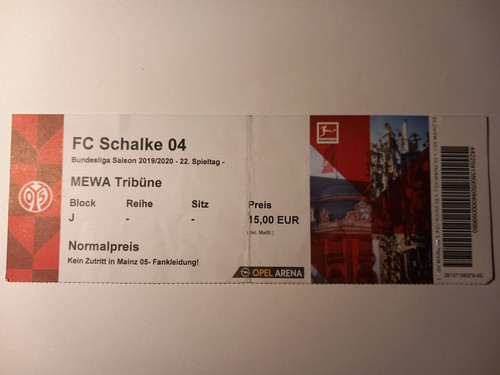 Eintrittskarte ticket fußball - eintrittskarte,