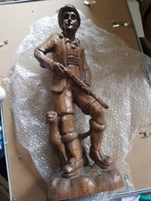 Große Holz Skulptur Figur "