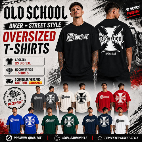 Oldschool herren oversize - herren,