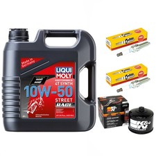 Set Ölfilter 4L Öl Inspektion Zündkerzen für Husqvarna Nuda 900 A700 ZKH 2012-15