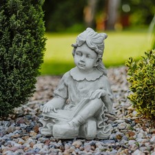 Mädchen mit buch kinderfigur - mädchen,