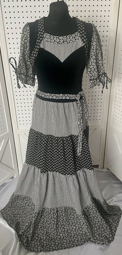 Vintage gothic maxikleid - vintage,