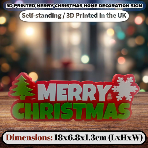 Druck frohe weihnachten - 3d,