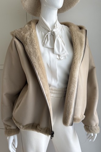 Furry wende lammfelljacke - wende,
