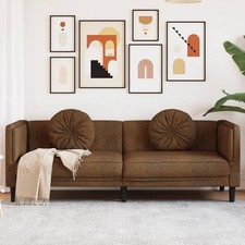 Sofa Samt mit Kissen