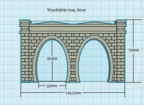 Tunnelportal tunnel 2gleisig - tunnelportal,