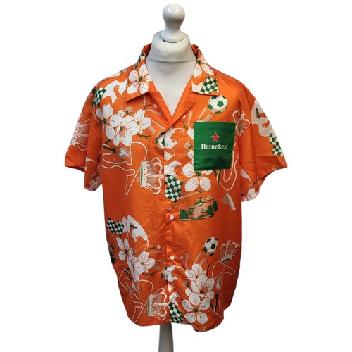 Heineken hawaiihemd orange - heineken,