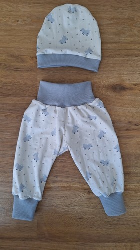Pumphose set baby mütze - pumphose,