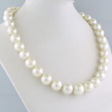 Wert 7.330 € Südseeperlen-Kette weiße Südseeperlen 10-13,3 mm Australien Neu
