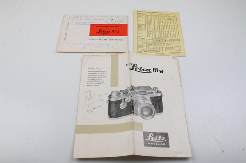 Leica iiig bedienungsanleitung - iiig,