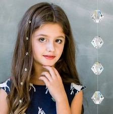 Kristall Strähne Haarschmuck Clip-in Hair Extensions Crystal Haarverlängerung 