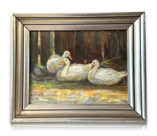 Öl auf Leinwand auf Platte -